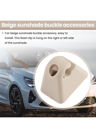 Bej Güneşlik Tutucu Sabitleme Klipsi Tutucu Askısı Vauxhall Corsa Astra Vectra Tıgra Vıvaro İçin