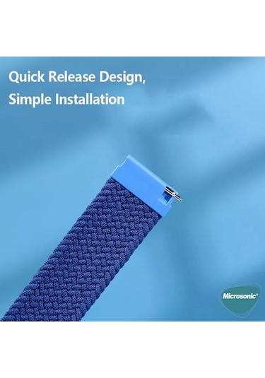 Microsonic Huawei Watch Gt5 Pro 46mm Kordon, Medium Size, 155mm Braided Solo Loop Band