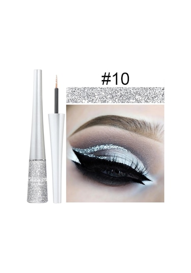 1 Adet Renkli Eyeliner Uzun Ömürlü Su Geçirmez Solmayan, Başlangıç Dostu Sahne 10 Tam Boyut Dark Topaz