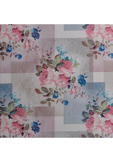 Zemin Motifli Dokuma Dijital Baskılı Kadife Şönil