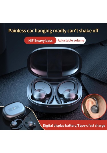 Kulak İçi Yeni Gürültü Azaltma Kablosuz 5.0 Bluetooth Kulaklık Ağrısız Kulak-kulak Numarası Egzersizi Bluetooth Kulaklık 56477843