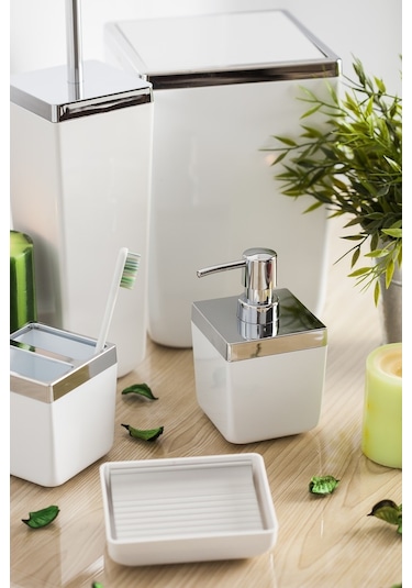 Primanova Toskana Banyo Seti Beyaz 5 Parça Beyaz