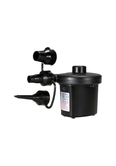 Lemestar Ev/araç İkili Kullanım Elektrikli Hava Pompa, 220v Eu Şarj, 480l/min Hızlı Doldurma, 3 Farklı Uç, Siyah Abs Materyal