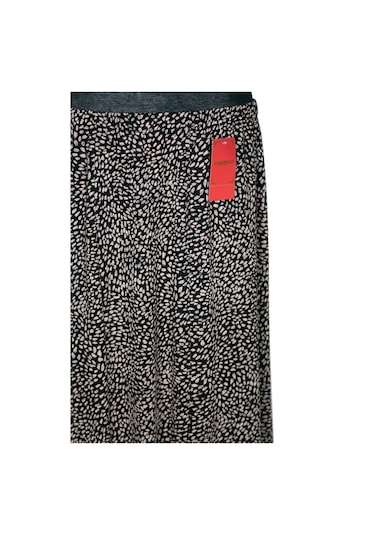 Hesna Kadın Ecem Battal Beden 8 Parça Lastikli Siyah Etek D33 Siyah