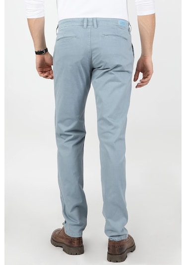 Erkek Fleto Cep Gabardin Pantolon Mavi