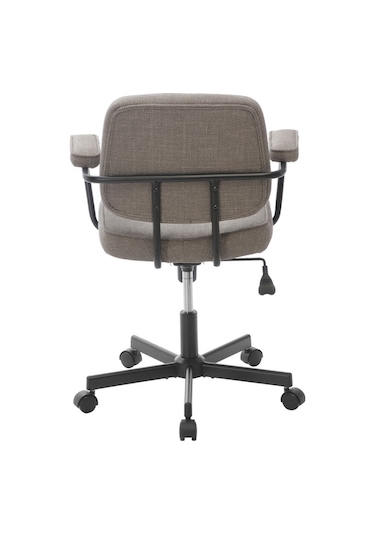 Button Çalışma Sandalyesi Kumaş - Koyu Vizon 62x77-87x60 Cm Bej