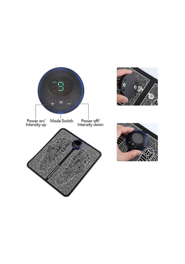 Vkemall Elektrikli Ayak Masaj Pedi - 9 Seviye, 6 Mod İle Rahatlama Ve Kan Dolaşımını Artırma 112 Karakter