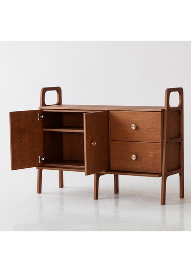 Woodesk Valle, Ahşap, Dolap Ve Konsol, 120x90, Tik Renk