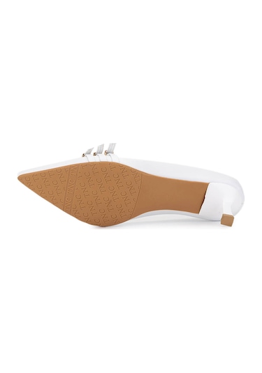 Tamer Tanca Kadın Hakiki Deri Kırık Beyaz Topuklu Ayakkabı 1160 26553 Bn Ayk Sk25-26 Off Whıte Dr Beyaz