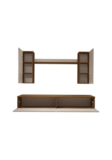 Decoraktiv Eko 5d Mdf Std Tv Ünitesi Tv Sehpası Ceviz - Beyaz