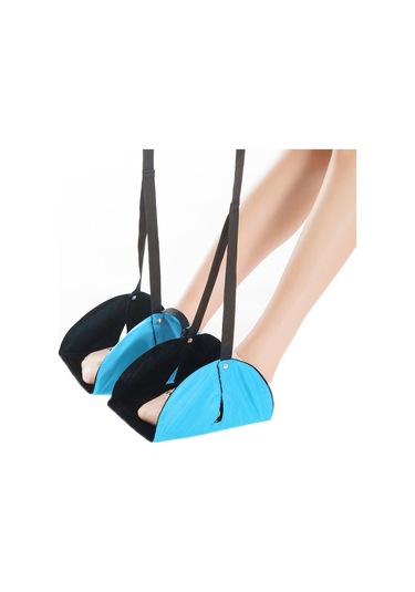 Sones Seyahat Ayak Dayanağı Hamağı Ofis Eğlence Pedalı, Renk: Gök Mavisi Bölünmüş Diğer