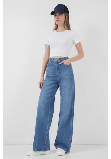 Gabria Bol Paça Jean Pantolon Mavi