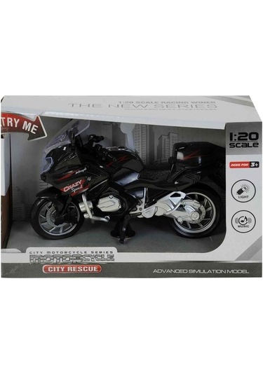 1:20 Ölçekli City Rescue Racing Winer Motosiklet Modeli