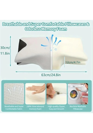 Lixiaqu01 Kelebek Uyku Bellek Boyun Yastık Yavaş Ribaund Rahat