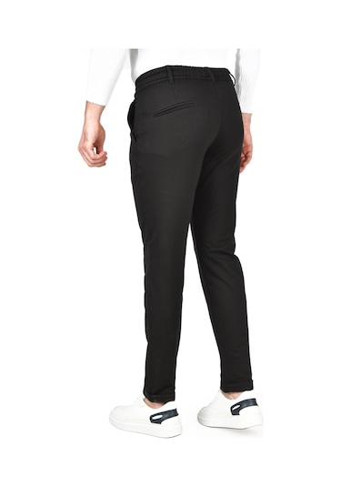 Deepsea Erkek Siyah Beli Lastikli Slim Fit Likralı Duble Paça Penye Spor Pantolon 2502385 Siyah Deepsea Erkek Siyah Beli Lastikli Slim Fit Likralı Duble Paça Penye Spor Pantolon 2502385 Siyah