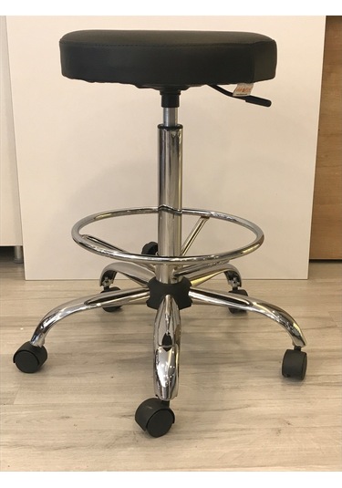 Dekofis Krom Çemberli Tabure