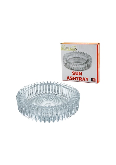 Güneş Yuvarlak Cam Küllük Çap: 14.5cm - Y: 3.2cm 5570