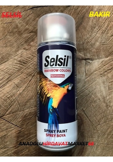 Selsil Bakır Yaldız Sprey Boya 400 ML Bakır Renk Sprey Boya