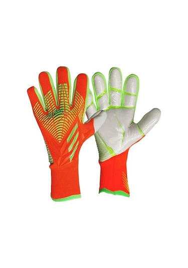 Artfulabode Profesyonel Kaleci Eldivenleri - Yetişkin Ve Çocuk İçin Turuncu Futbol Eldivenleri Cs Beyaz - Turuncu