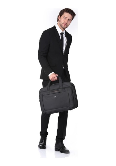 Ççs 71241 Çapraz Omuz Askılı Evrak Çantası-gri Gri