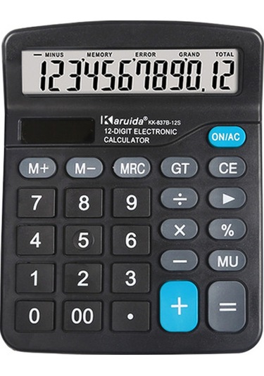 Singree 12 Haneli Solar Ve Pil Destekli Taşınabilir Hesap Makinesi, Ergonomik Tasarım Ve Geniş Klavye İle Ofis, Ev Ve Okul İçin İdeal Diğer