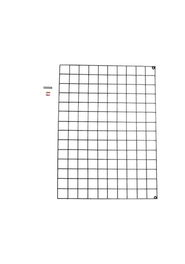 Metal Fotoğraf Askısı Tel Pano Notluk Siyah 55X75 Catchme