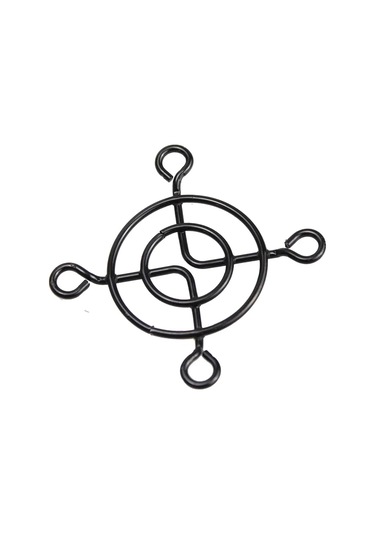 20pieces Çok Siyah Metal Çelik 40mm 4cm Fan Koruyucusu Parmak Koruma Izgara Ağ