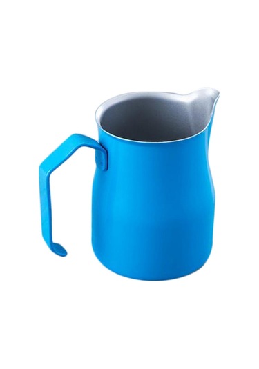 Suntek Espresso Süt Köpürtme Sürahisi Paslanmaz Latte Art 750ml-mavi