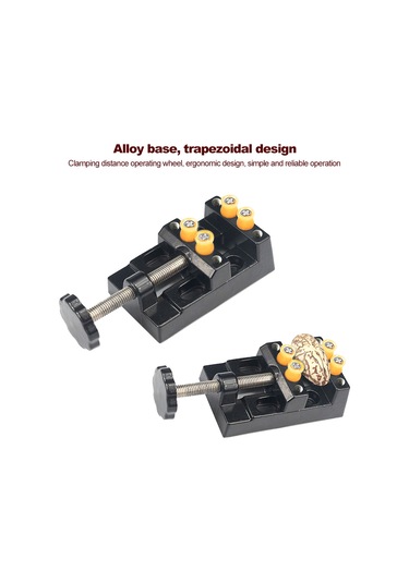 Jeemson Alüminyum Alaşımlı Mini Vise, Zirve, Fıstık Ve Bodhi Kesim İçin Sabitleyici Aracı - 55mm Çene Genişliği