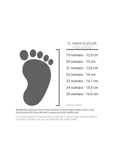 Rakerplus Hakiki Deri Vizon Cırtlı Anatomik Bebek Spor Ayakkabı Sneaker Vizon