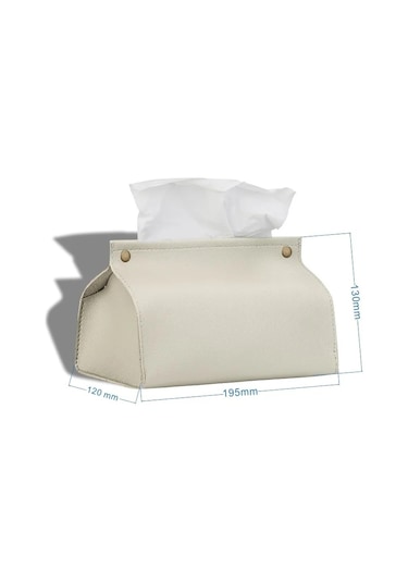 Bej-deri Mendil Oturma Odası Mendil Çantası Araca Monte Kağıt Havlu Kapağı Tuvalet Kağıdı Tutucusu