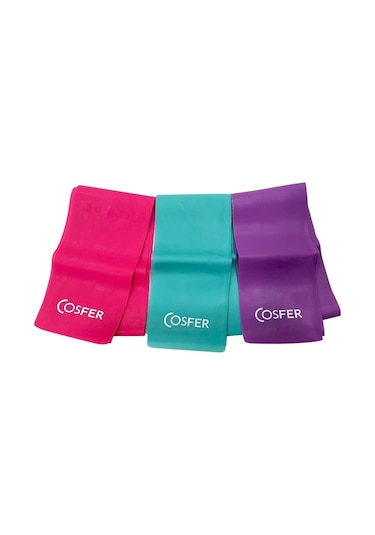 Cosfer Csfplo 3 Lü 120x7.5 Üçlü Pilates Bandı