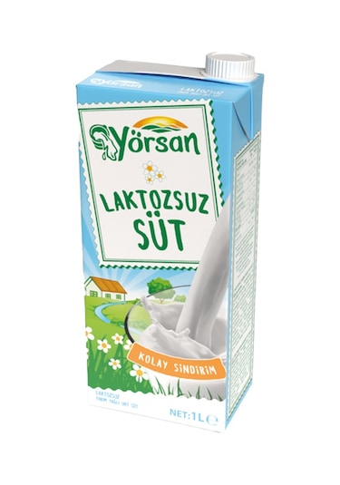 Yörsan Laktozsuz Süt 1 Lt X 6 Adet