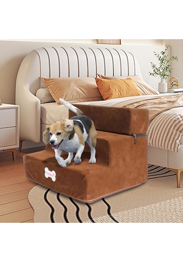 Homyl Köpek Merdiven Merdiveni Evcil Hayvan Rampası 3 Adım