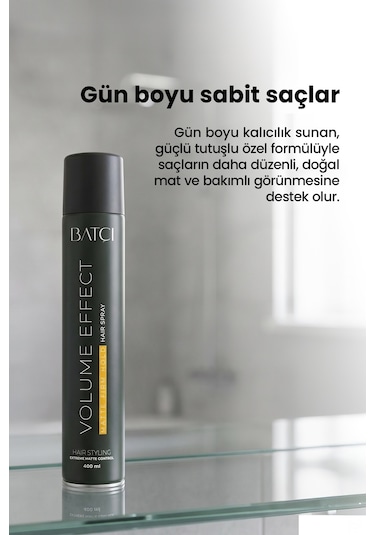 Batçı Hair Atelier Volume Effect Matte Firm Hold Saç Spreyi 400 ML