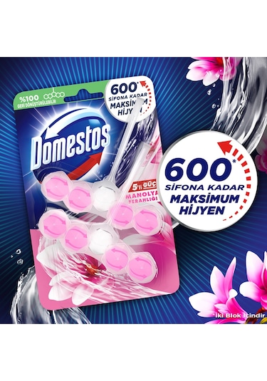 Domestos Okyanus + Çam + Manolya Wc Blok Tuvalet Bloğu 3'lü