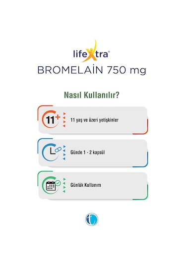 Lifextra Bromelain  60 Kapsül