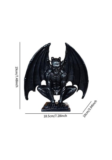 Pazly Suntek Siyah Raf Koleksiyonu Heykel Guardian Gotik Figür Demon Fo