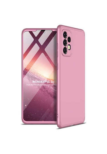 Samsung Galaxy Uyumlu A52 Kılıf Zore Ays Kapak-Rose Gold