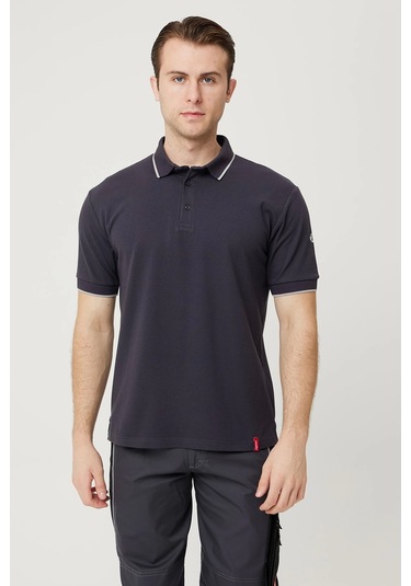 Nepeta Polo Yaka T-shirt Antrasit-a.gri