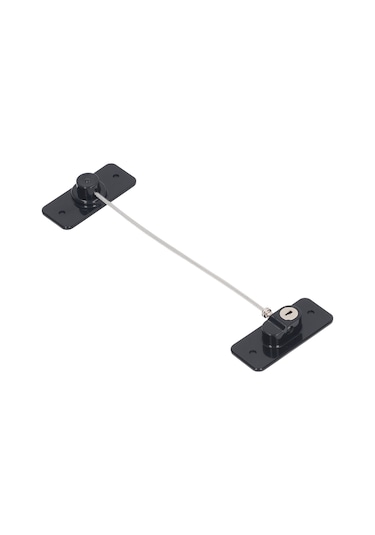 Jeemson Çocuk Güven Kilitleri 360 Derece Döner Tasarım - Pano, Buzdolabı, Çekmece Uyumlu - İz Olmayan Yapıştırıcı İle Kolay Kurulum Siyah Siyah