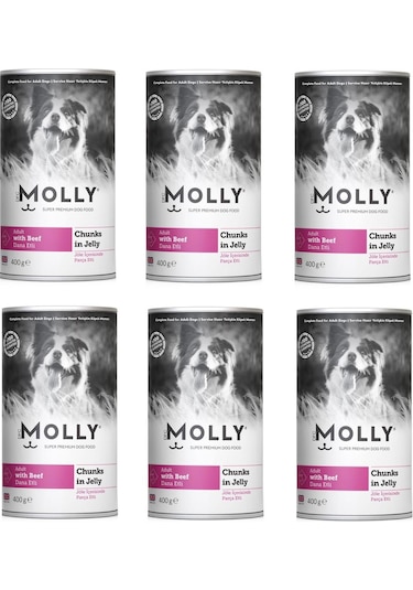 Molly Dana Etli Jöleli Köpek Konservesi 400 G X 6 Adet
