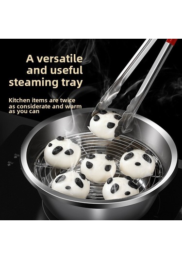 Youtek 28cm Gıda Seviyesi 304 Paslanmaz Çelik Kalın Tabak, Ev Ve Ticari Kullanıma Uygun, Multifonksiyonel Pişirme, Kolay Temizlenir, Modern Stili