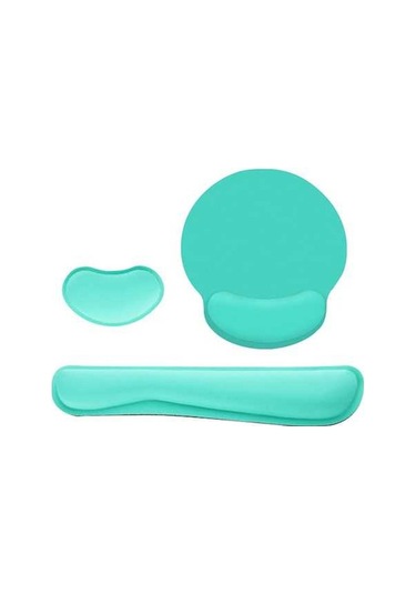 Pazly Ergonomik Hafızalı Köpük Klavye Ve Mouse Bilek Desteği, Yeşil