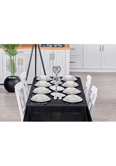 Taç Eliza Noya 53 Parça 12 Kişilik Yemek Takımı Platin