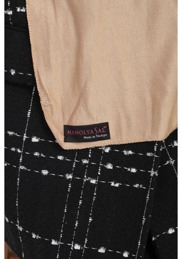 Tesettür Penye Şal - 70 X 180 / Koyu Bej Koyu Bej