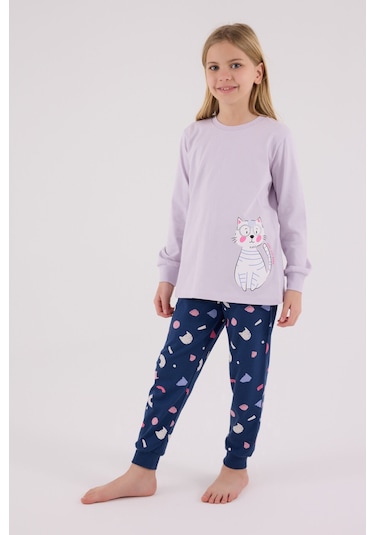 Rolypoly Kız Çocuk Mor Pijama Takımı Rp3697-c-v1 Mor