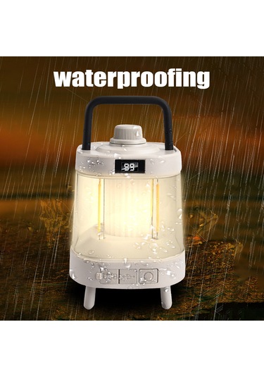 Yuntech01 Siyah Usb Çıkışlı 4000mah Li-poly Bataryalı, Sürekli Parlaklık Ayarlı, 360 Yumuşak Aydınlatma, Mosquitoya Dayanıklı, Tahta/süspansiyon Kullanımı, Çadır, Manav, Ev İçin Taşınabilir Fener Çok Renkli