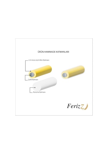 Ajda Charm Çelik Altın Kaplama Kadın Göz Model-chr-119 Gold