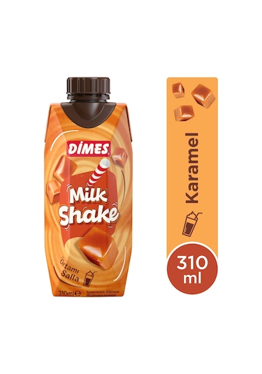 Dimes Milkshake Karamel Aromalı 310 Ml X 12 Adet
